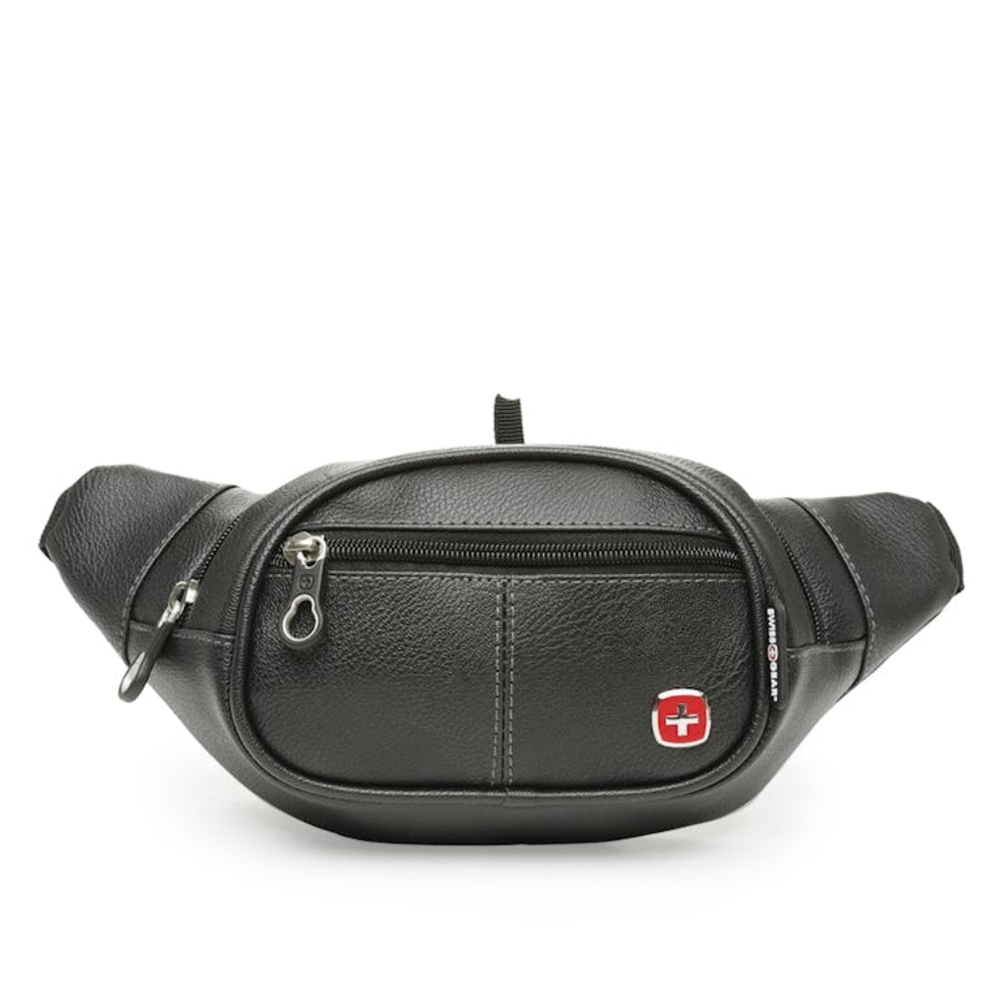 Swissgear  Faux Leather Waist Bag - Black
